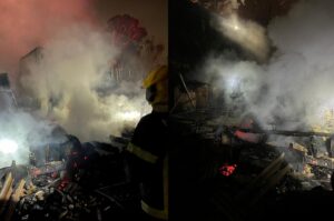 Incêndio destruiu casa em Itapema