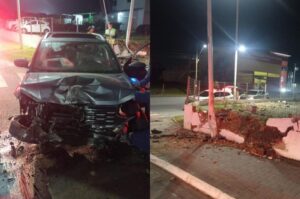 Motorista bêbado destroi T-Cross e ainda é preso