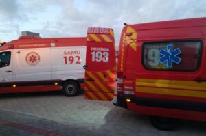 Trabalhador cai de andaime no litoral