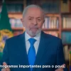 Lula em pronunciamento exibido em rede nacional obrigatória