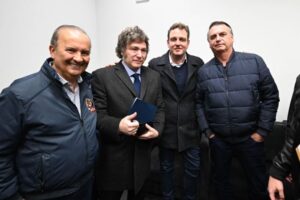 Guidi com Milei e Bolsonaro em Balneário Camboriú