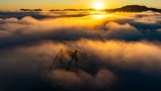 Nevoeiro na Ponte Hercílio Luz