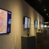 Cartografia exibida em exposição no MIS