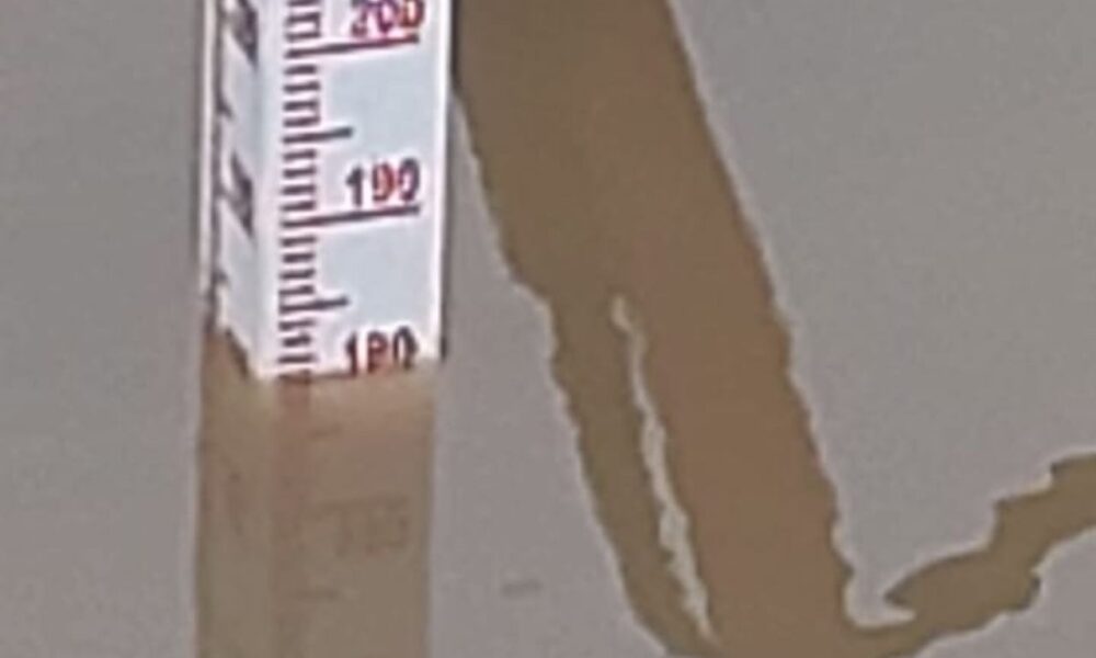 Rio Araranguá 1,80m acima do normal e balsa paralisada