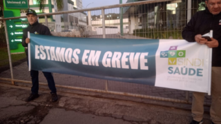 Greve dos trabalhadores de hospitais de Criciúma começa com baixa adesão