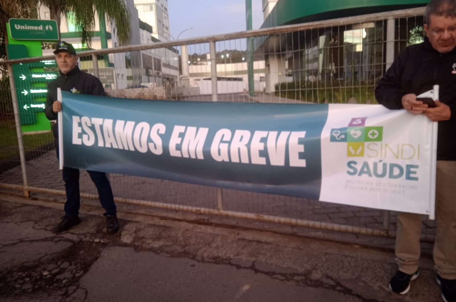 Greve dos trabalhadores de hospitais de Criciúma começa com baixa adesão