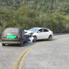 Veículos que colidiram na Serra do Rio do Rastro