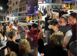 Prefeito de Cocal do Sul é recebido com festa após ter soltura determinada pela Justiça