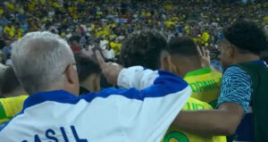 Cena de Dorival Jr. viraliza nas redes sociais depois de eliminação do Brasil