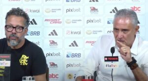 Tite cita ansiedade e gramado ruim em vitória do Flamengo contra o Criciúma