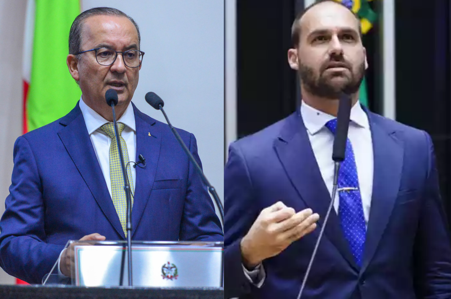 Governador Jorginho Mello e Eduardo Bolsonaro estarão em Tubarão nesta quinta-feira (29)