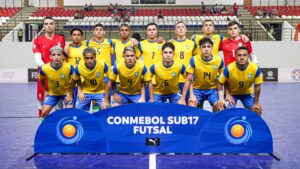 Brasil Sub-17 de futsal fica com o vice no Sul-Americano