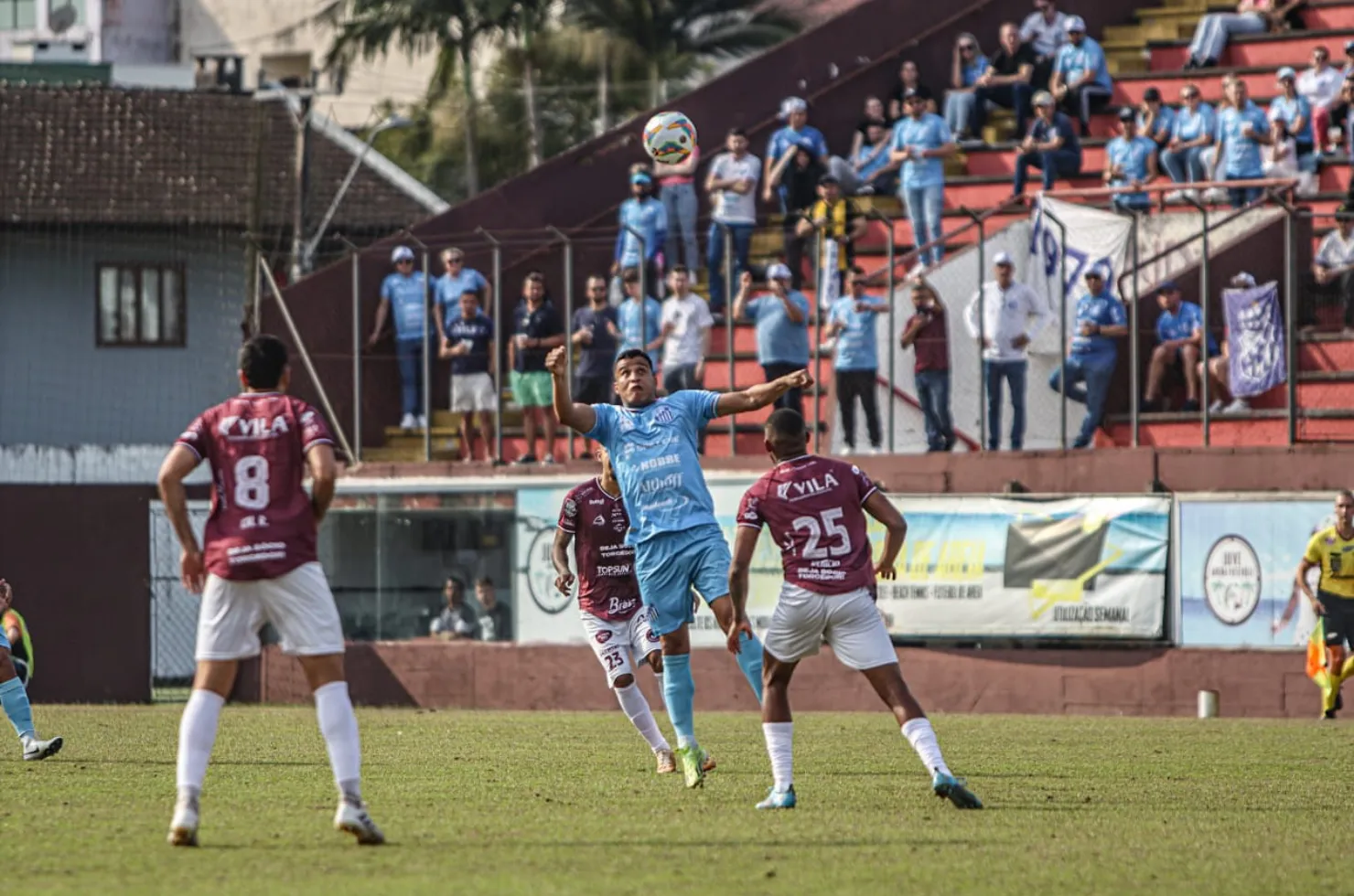 Partida de ida entre Juventus e Caravaggio, pela semifinal do Catarinense Série B 2024