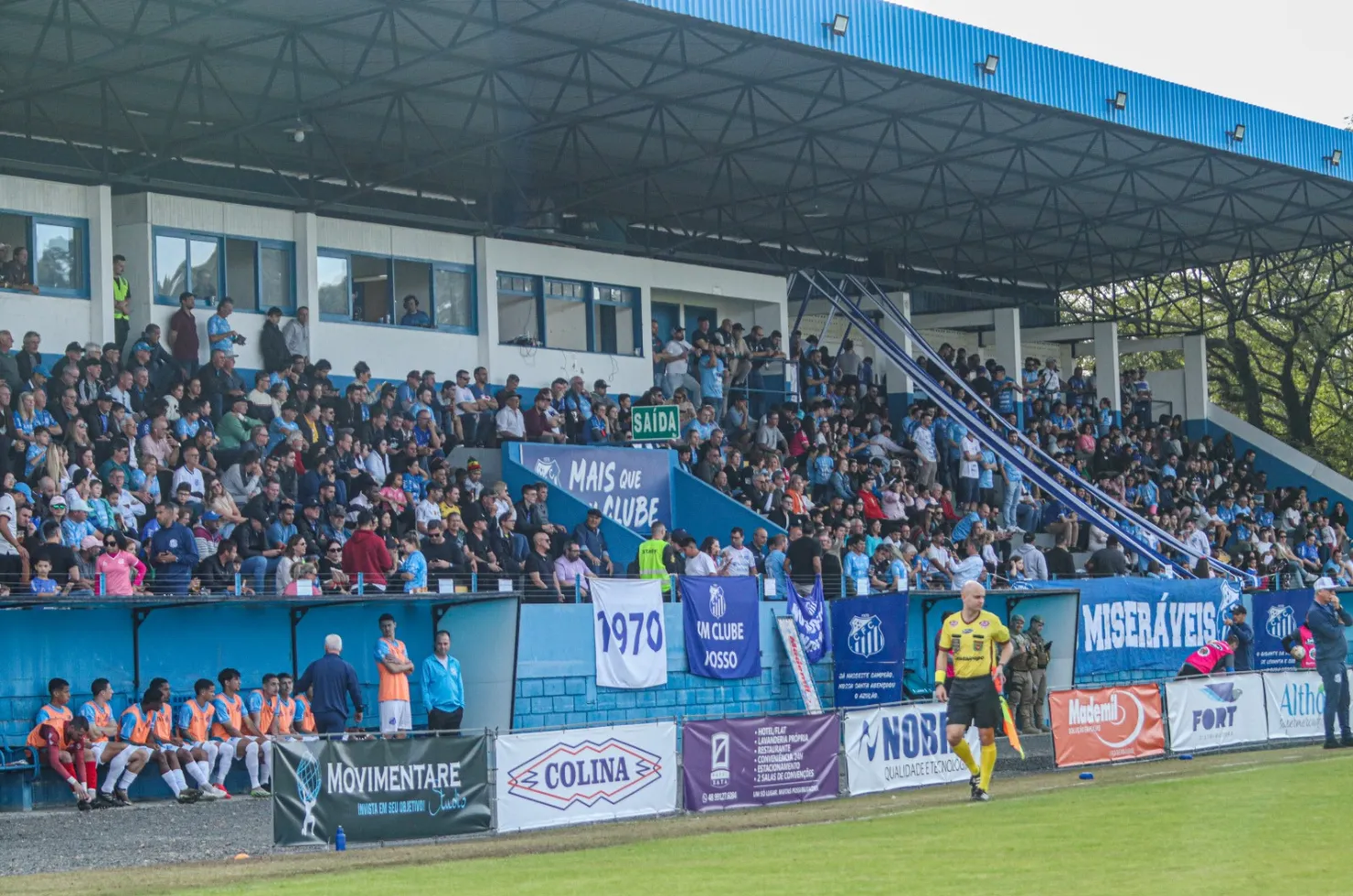 Torcida do Caravaggio no Estádio da Montanha