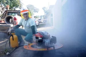 Casan realiza testes de fumaça em Içara