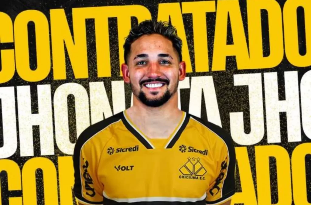 Criciúma anunciou a contratação de Jhonata Robert, com contrato até o final de 2025