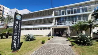 Palácio do Estado, em Criciúma, onde está localizado o Cartório Eleitoral de Criciúma e estão sendo preparadas as eleições