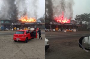 Incêndio atinge bar no Alto Vale