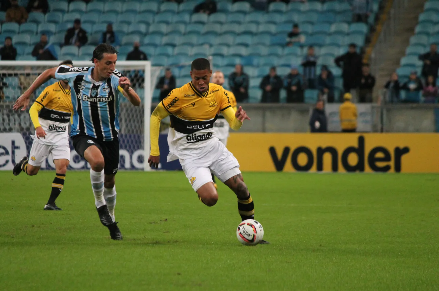 Partida entre Grêmio e Criciúma, realizada em 19 de maio de 2022, na Arena do Grêmio em Porto Alegre