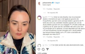 Deputada bolsonarista defende aliado ao PT de Forquilhinha: internautas reagem