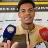 Volante, Newton, do Criciúma, em entrevista Coletiva, nesta terça-feira (13)