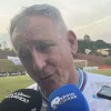 Coletiva de Luís Carlos Cruz após a derrota do Caravaggio por 2x1 contra o Juventus, em Jaraguá do Sul