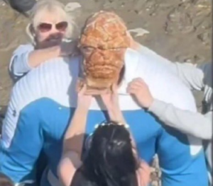 Imagens vazadas revelam visual do ‘Coisa’ para o novo filme da Marvel