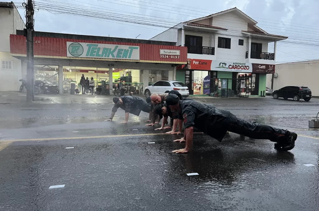 Bombeiros de Araranguá em solenidade