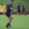 Barreto em treino pelo Criciúma no CT Antenor Angeloni