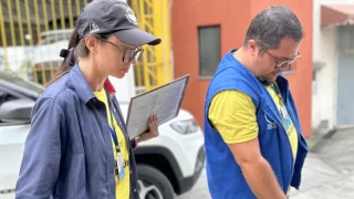 Equipe do Trato por Criciúma atuando nas vistorias