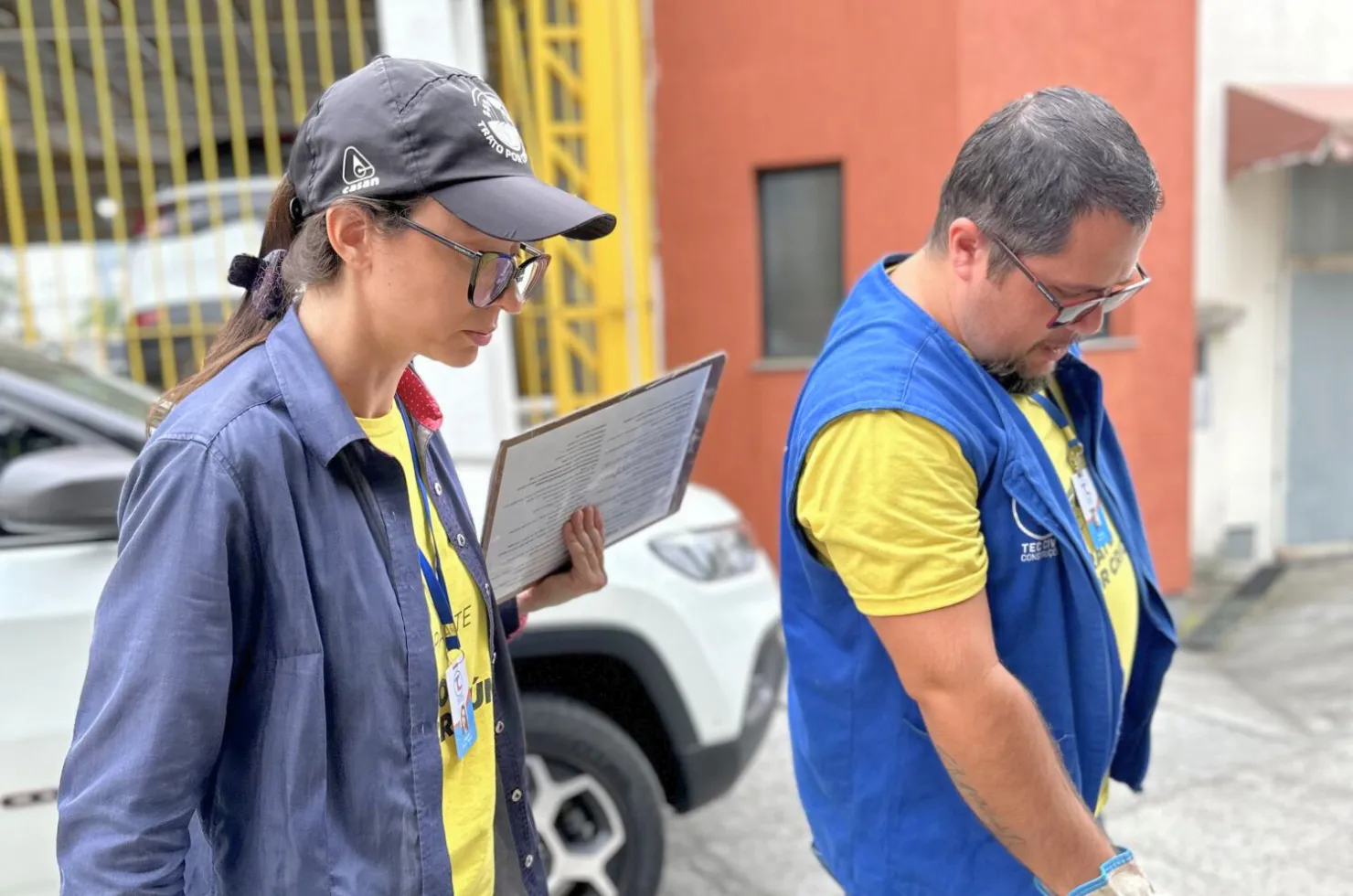 Equipe do Trato por Criciúma atuando nas vistorias