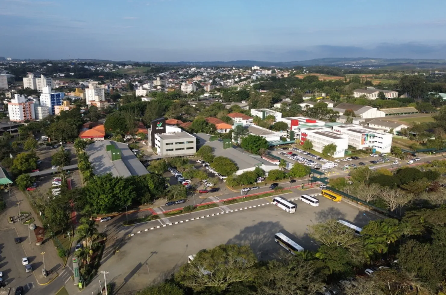 Vista aérea da Unesc