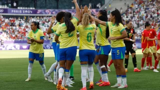 Brasil x Espanha nas semifinais do futebol feminino nos Jogos Olímpicos de Paris 2024.