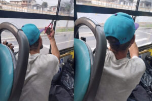 Até no amarelinho: com alicate, ladrão rouba fios de ônibus em Criciúma