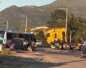 Acidente grave em Garopaba pode ter possível vítima fatal