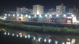 Sistema de iluminação do deck da beira-rio é acionado