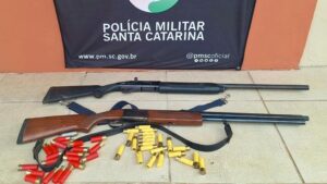 Operação Caça resulta na apreensão de duas armas de fogo em SC