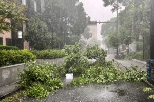 Tufão Bebinca atinge Xangai com ventos de 151 km/h