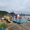 Balsa do Rio Araranguá, que faz a travessia entre Morro dos Conventos e o distrito de Hercílio Luz