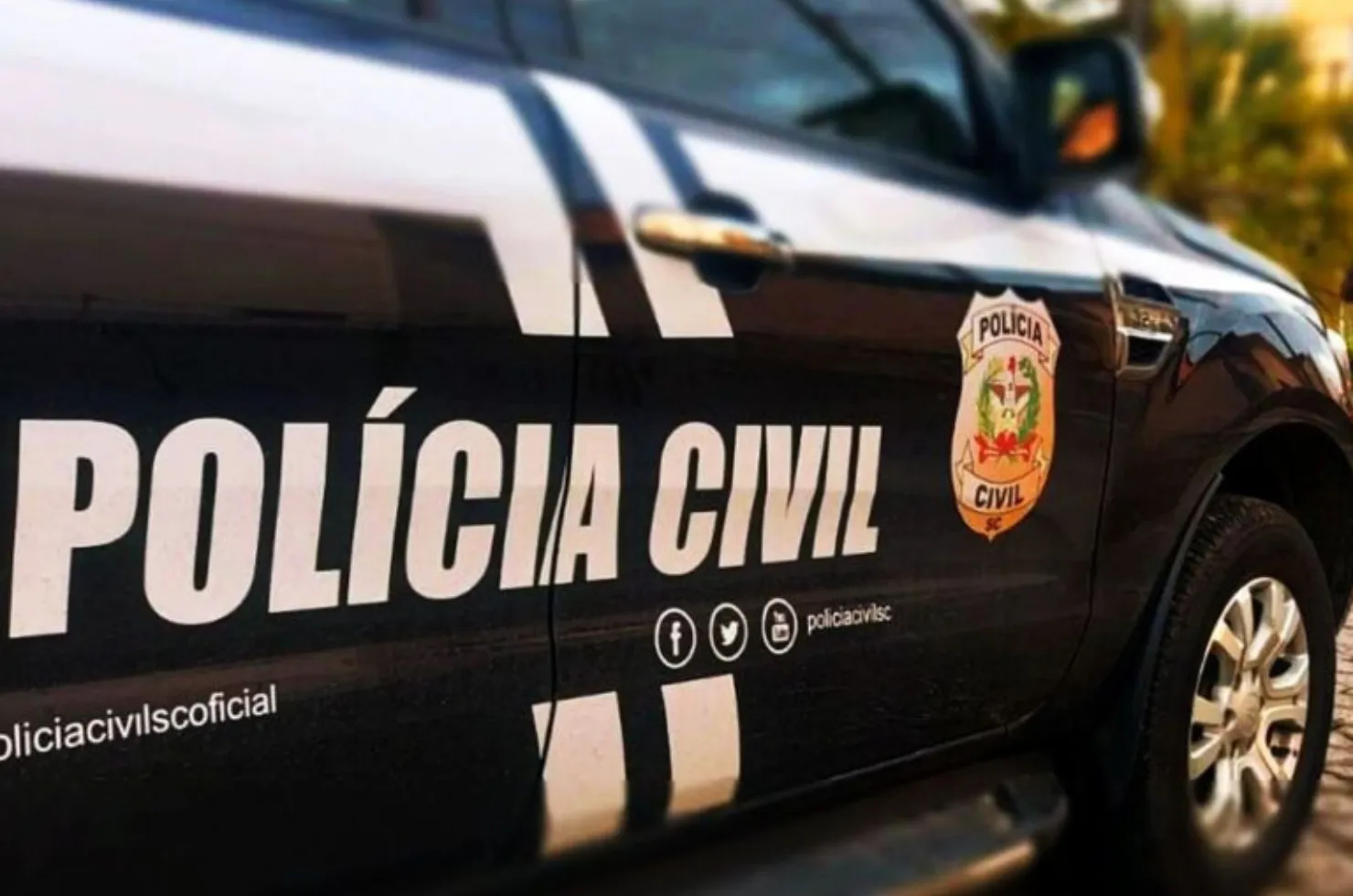 Ilustração de uma viatura da Polícia Civil, que atuou no caso do foragido preso em SP