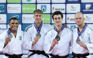 Judocas brasileiros terminam com cinco pódios em Grand Prix de Zagreb