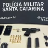 Material apreendido durante operação em Içara