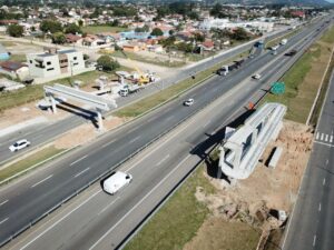 BR-101 em Imbituba terá desvio para instalação de vigas
