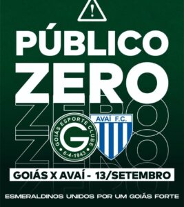 Torcida do Goiás planeja ‘público zero’ no jogo contra Avaí