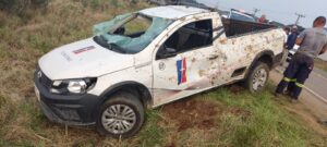 Explosão de rochas provoca acidente com veículo em Bom Jardim