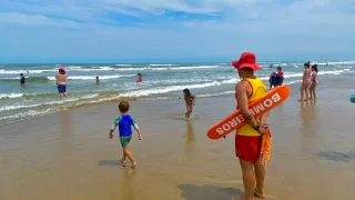 Trabalho dos guarda-vidas, no Sul Catarinense