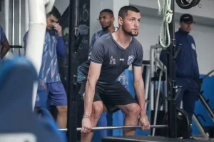 Jogadores do Caravaggio participaram de treino físico e técnico