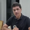 Clésio Salvaro durante vídeo nas redes sociais, em que chama Ricardo Guidi de 'Candidato Melancia'