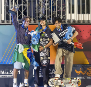 Pedro Barros é vice e Brasil brilha no mundial de skate em Roma