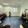 Equipe de saúde das UPAs Próspera e Rio Maina em Criciúma durante implementação do método Lean para otimização do atendimento ao paciente